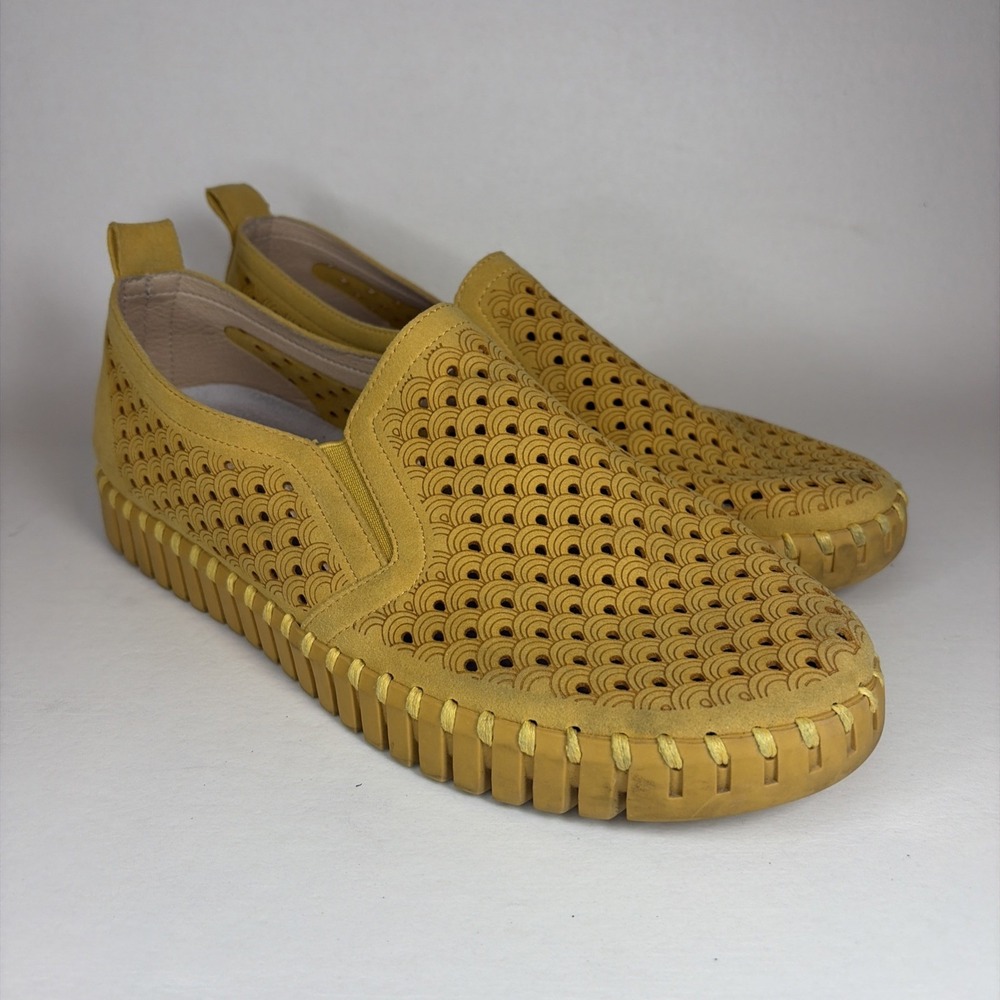 Ilse Jacobsen Tulip 140 Goldenrod Yellow Slip-on Sneakers 41 Best For US10